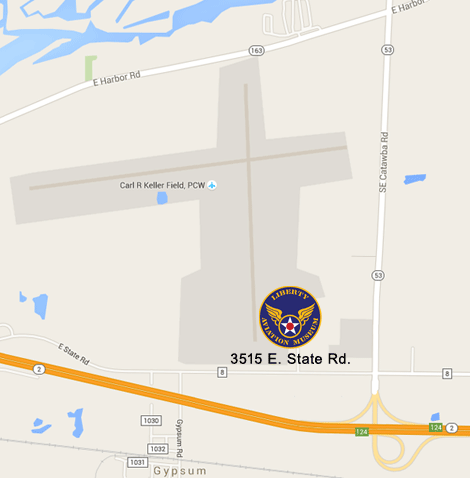 Map to Liberty Aviation Museum. Click link to go to Google Maps.